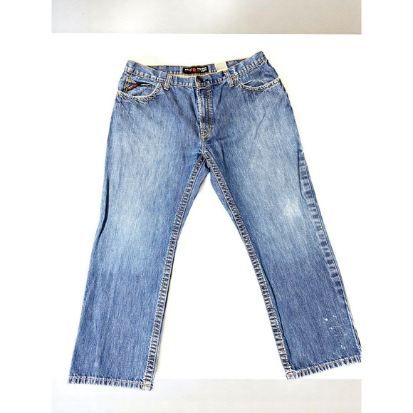 Ariat M4 Cat 2 Low-Rise Flame Resistant Bootcut Denim Jeans Men's Size 40X30 - Picture 1 of 16